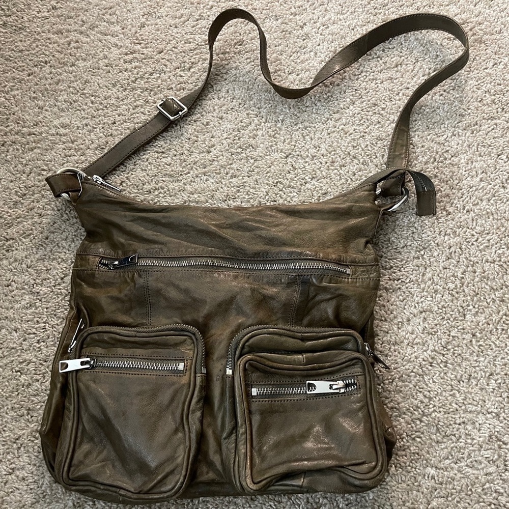 Brampton leather cargo crossbody bag y2k 90s fall outdoor casual boho granola